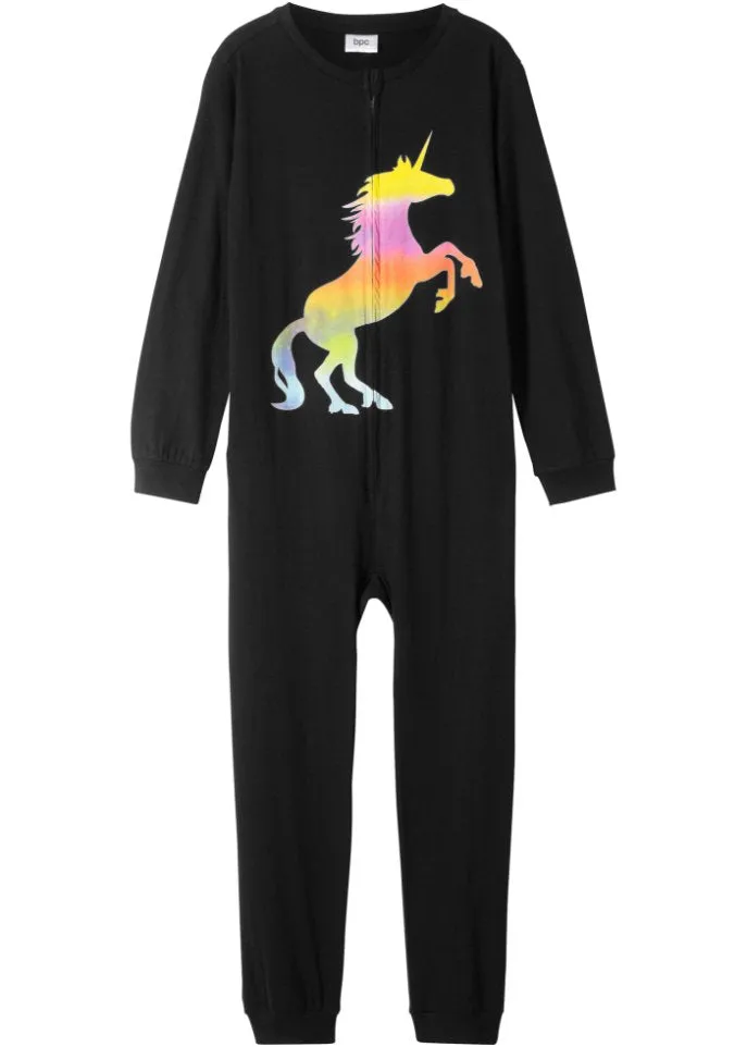 Jumpsuit for girls Bpc Bonprix Collection, black