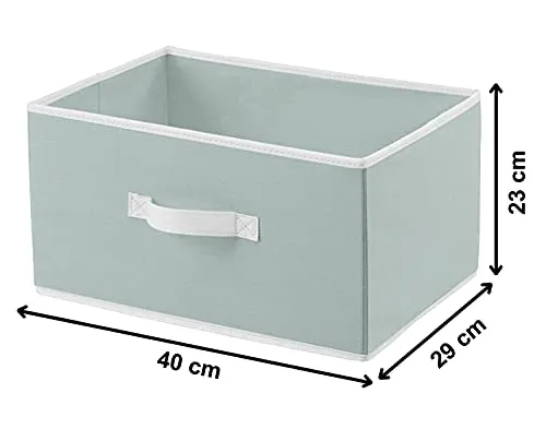 Kuber Industries Multipurposes Flodable Storage Box|Drawer Storage and Cloth Organizer|Storage Box For Toys|Storage Box Gor Clothes|Pack of 2 (Grey, Non-woven)