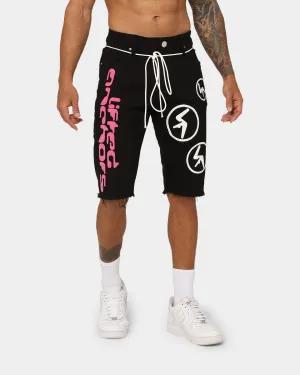 Lifted Anchors "Aphex" Puff Print Shorts Black