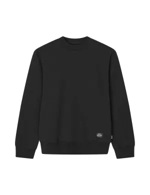 Light Terry Solo Sweatshirt, Black