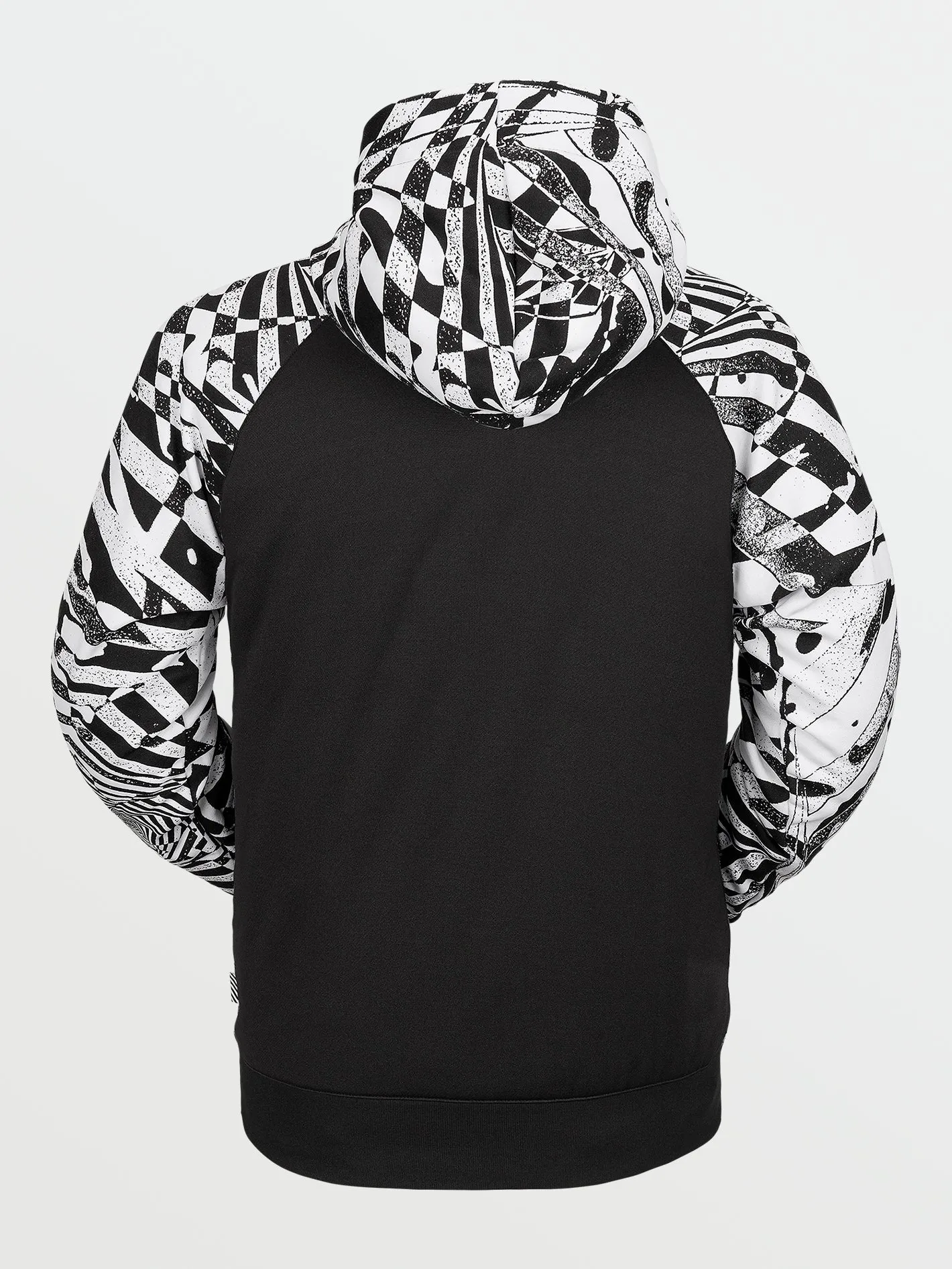 Mens Hydro Riding Hoodie - Black White