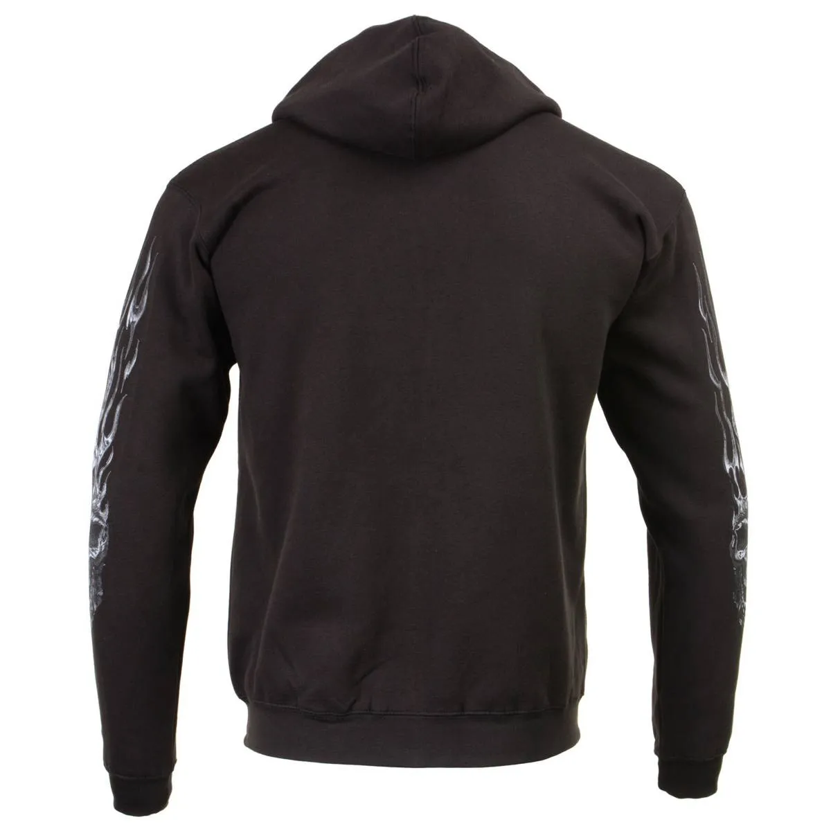 Milwaukee Leather MPMH118002 Men’s ‘Shredder Skull’ Black Hoodie with