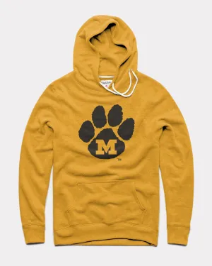 Mizzou Paw Print Gold Hoodie