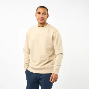 Omnitau Men's Muir Organic Cotton Medium Fit Sweatshirt - Dark Cream