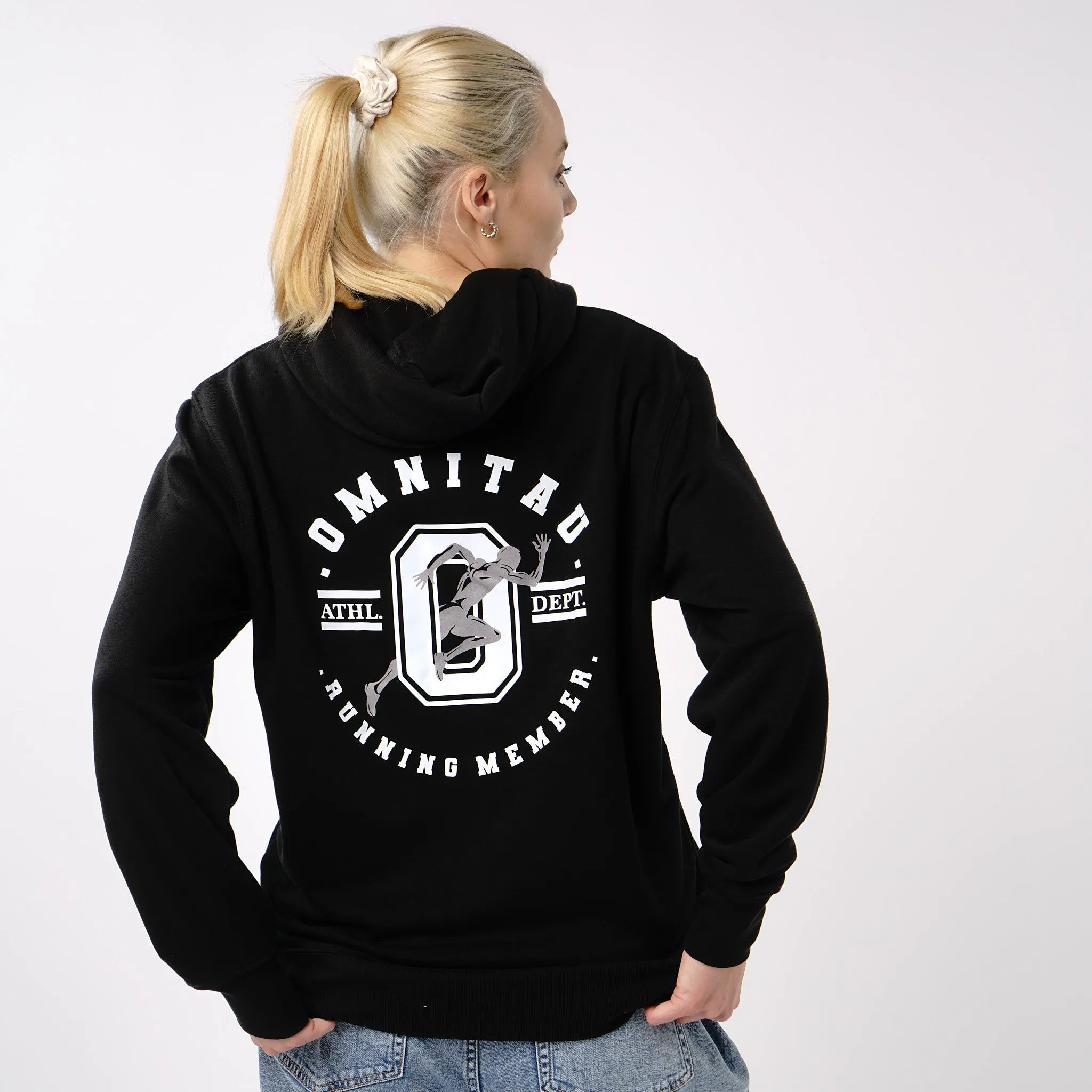 Omnitau Women's Run Club Slim Fit Hoodie - Black