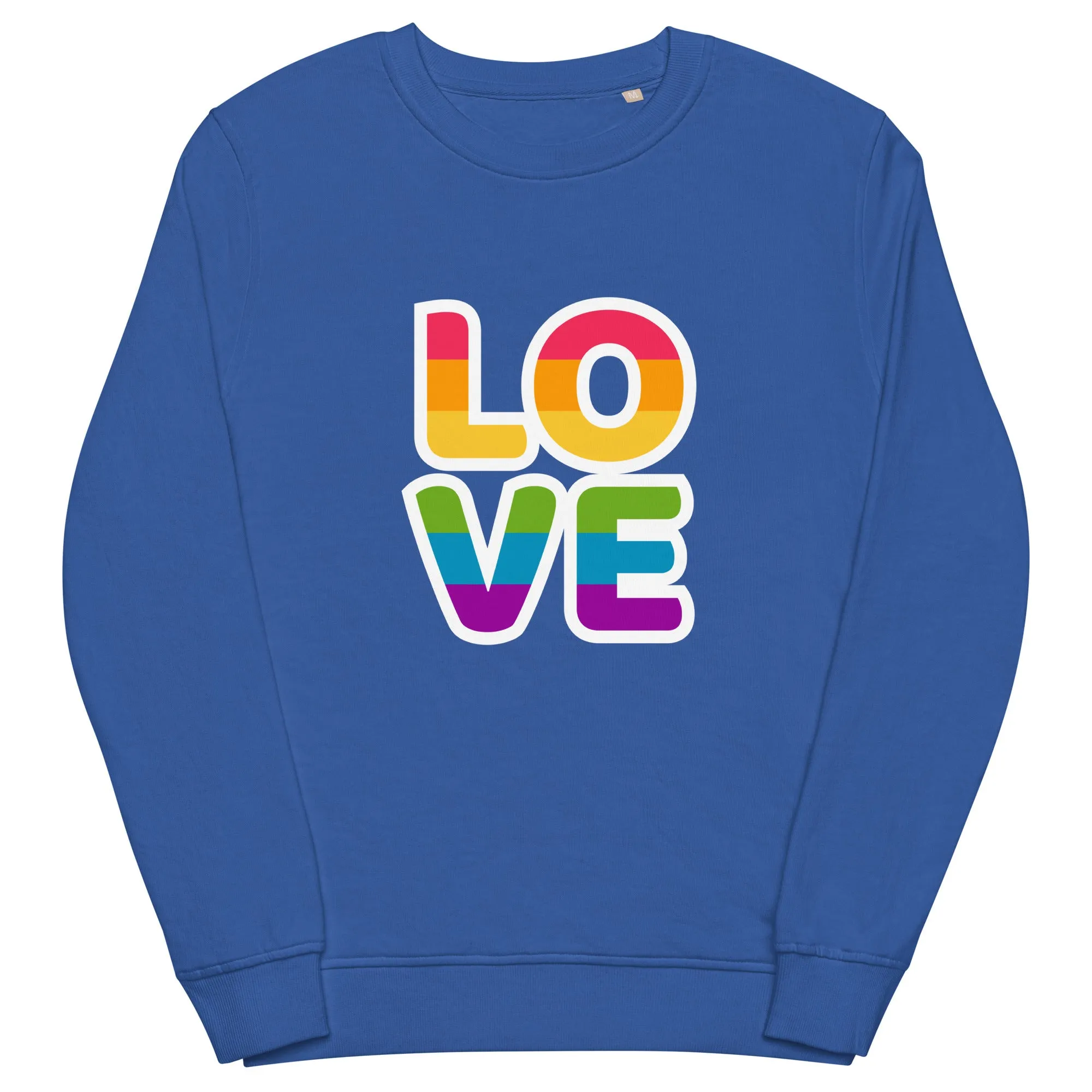 Rainbow Love Organic Sweatshirt