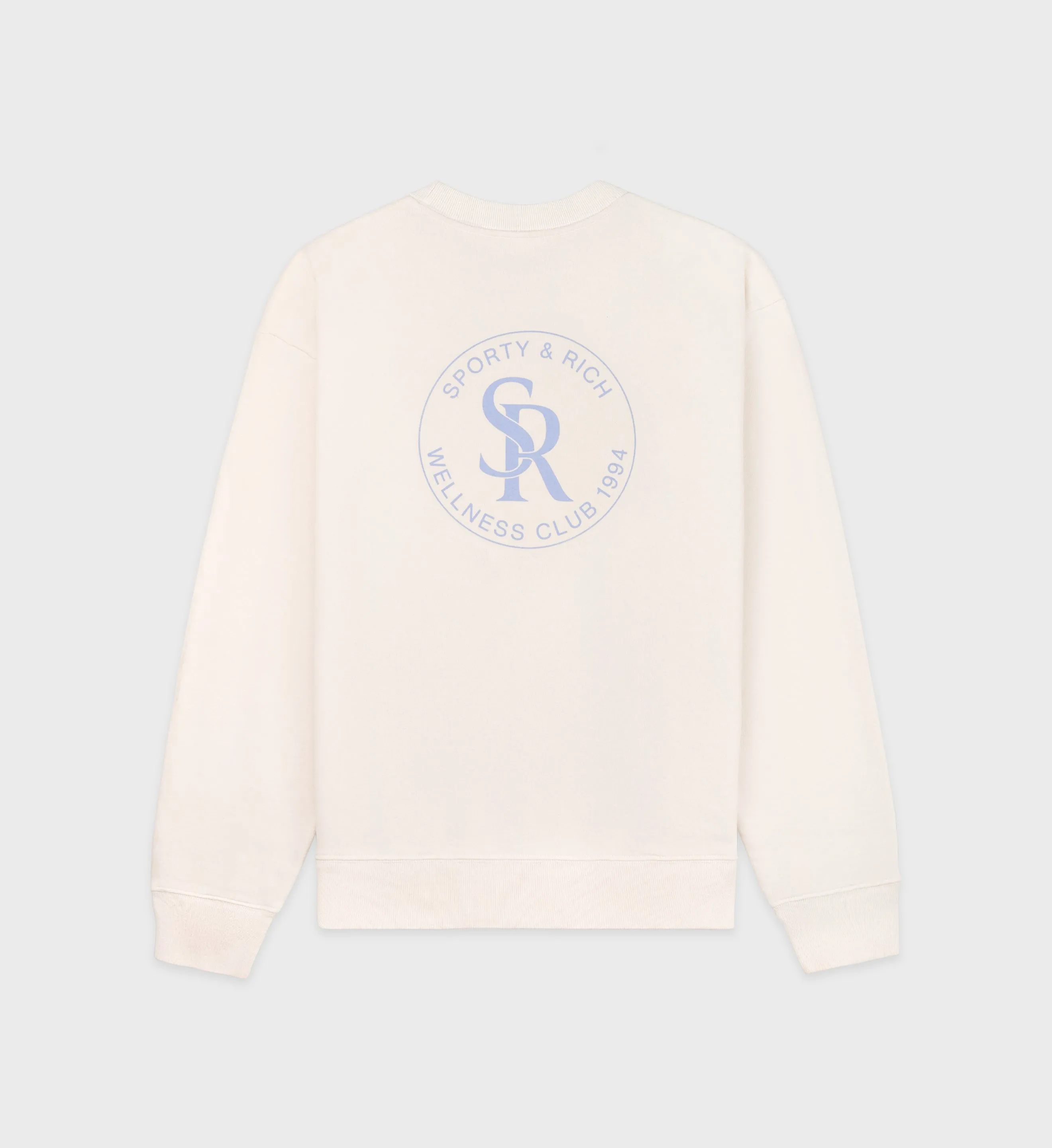 S&R Crewneck - Cream/Sky Blue