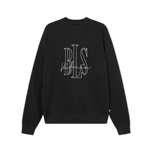 Signature Outline Crewneck - Black