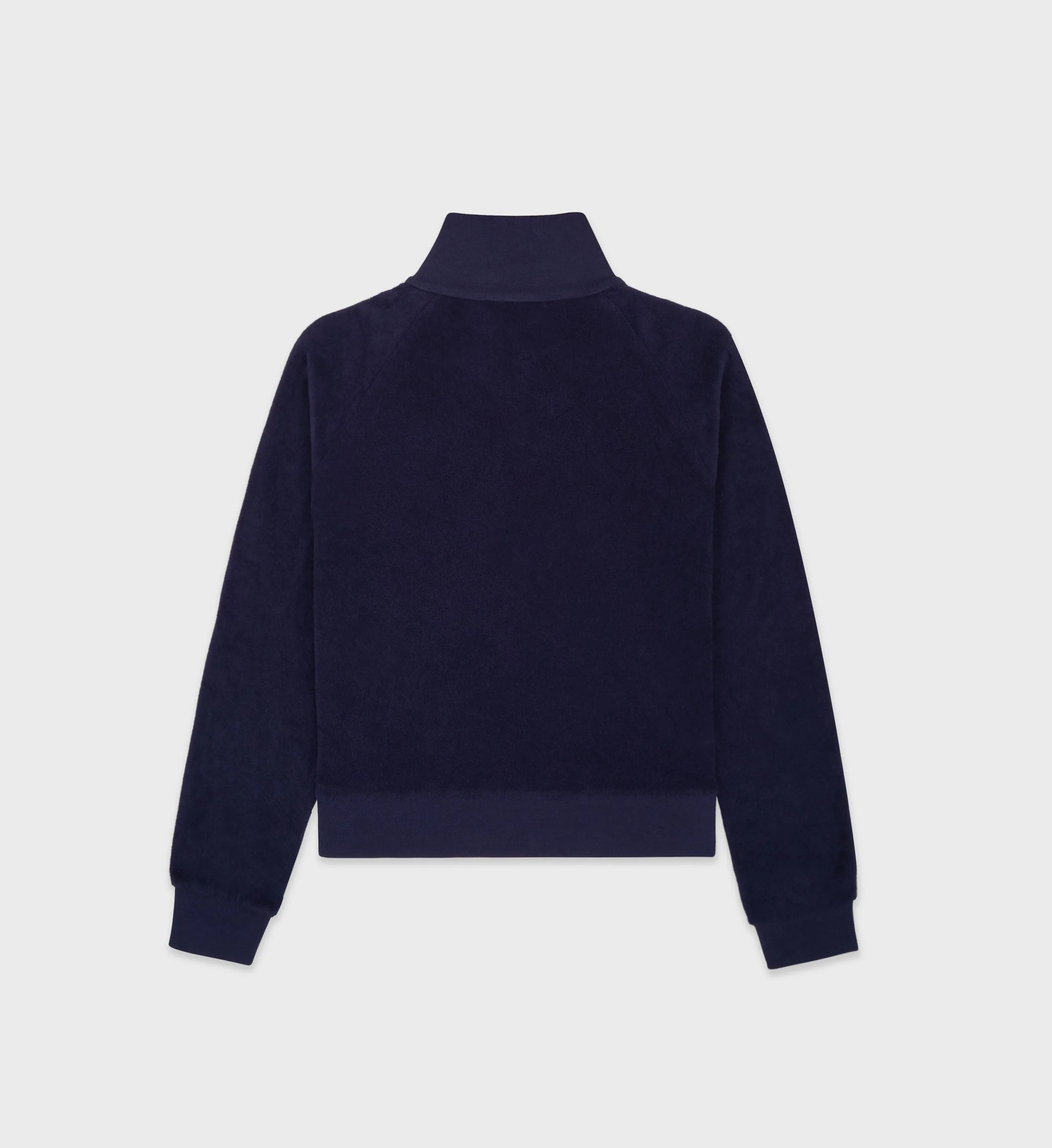 SR Tennis Terry Quarter Zip - Navy/White