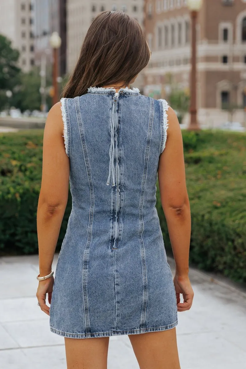 Steve Madden Denim Solara Mini Dress - FINAL SALE