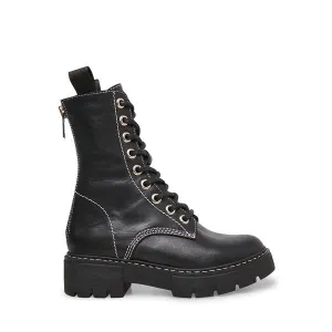 Steve Madden - KANYON - Leather Lace Up Combat Boots