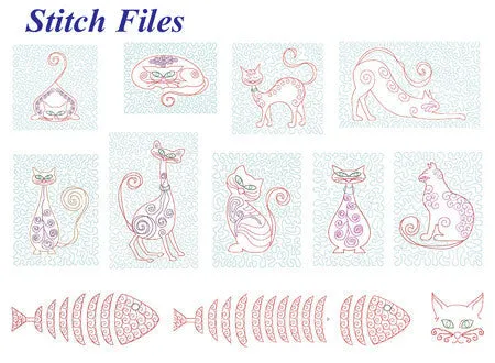 Stipple!™ Sassy Cats - Physical Card