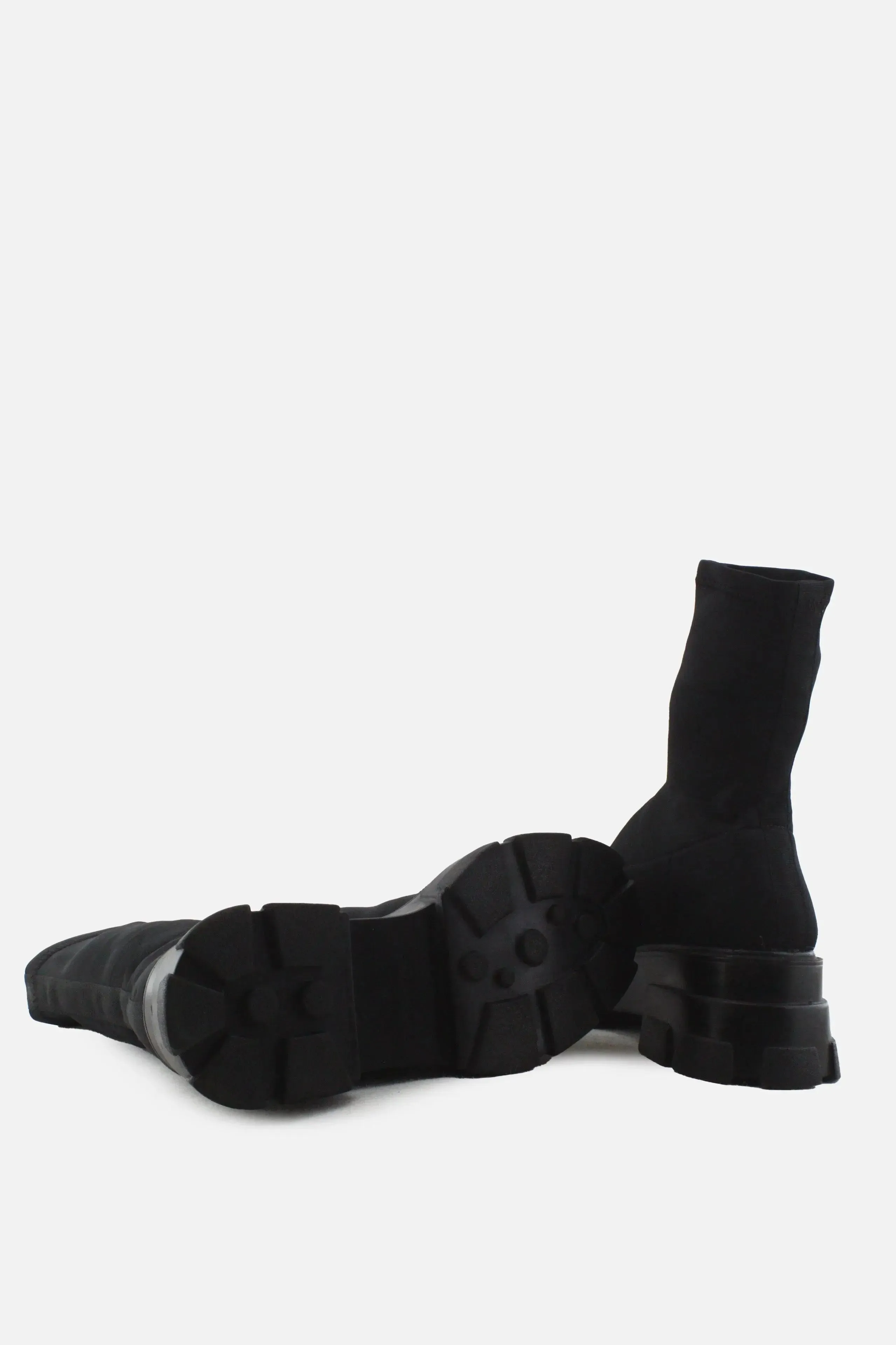 Stradivarius Stretchable Combat Ankle Boots | Textile