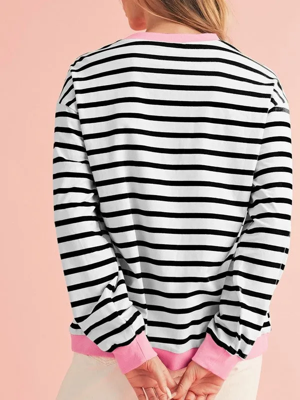 Striped Crewneck Pullover