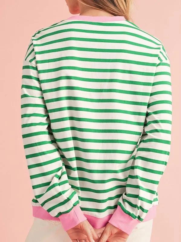 Striped Crewneck Pullover