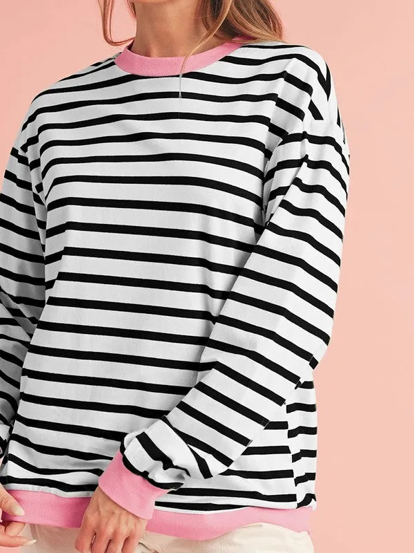 Striped Crewneck Pullover