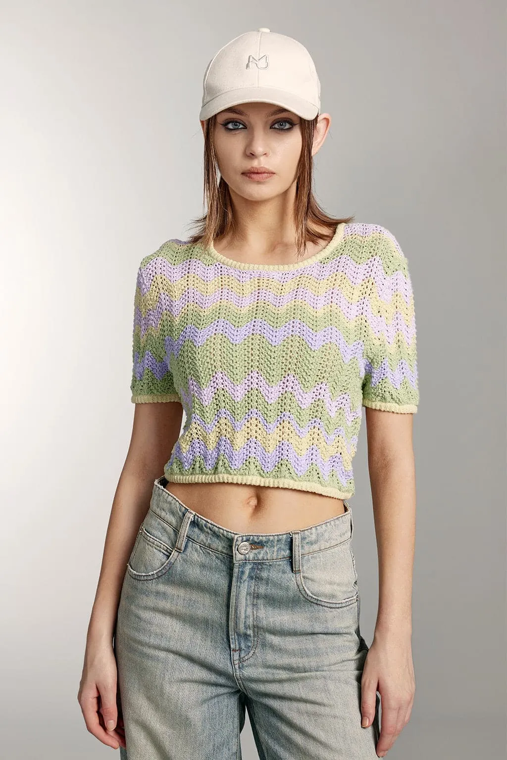 Stylish Colored Knit Top