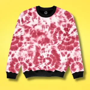 Tie Dye Shibori Seamless Pattern Printed Sweatshirts for Family