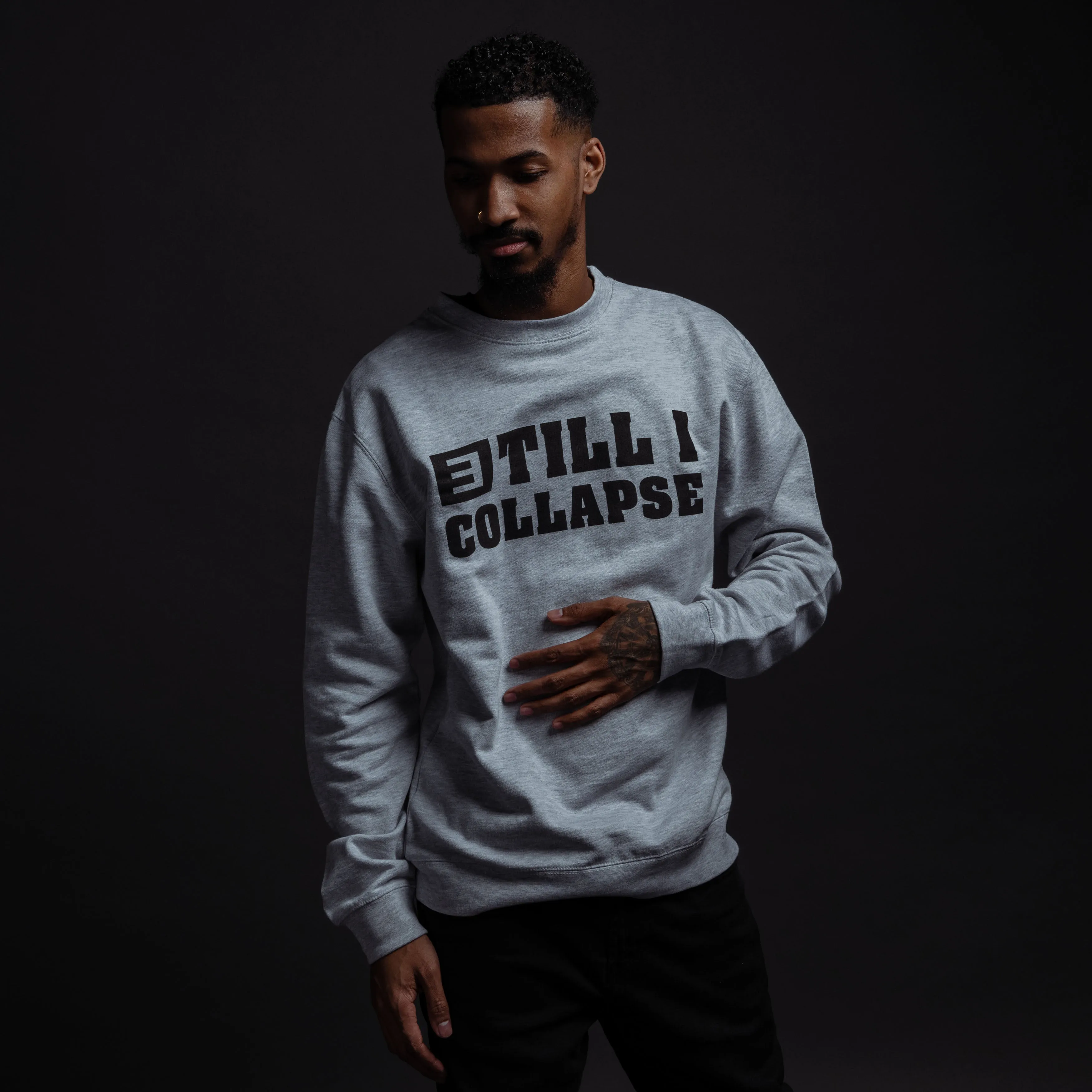 Till I Collapse Crewneck (Grey)