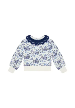 TIPPING POINT SWEAT-WILLOW PATTERN