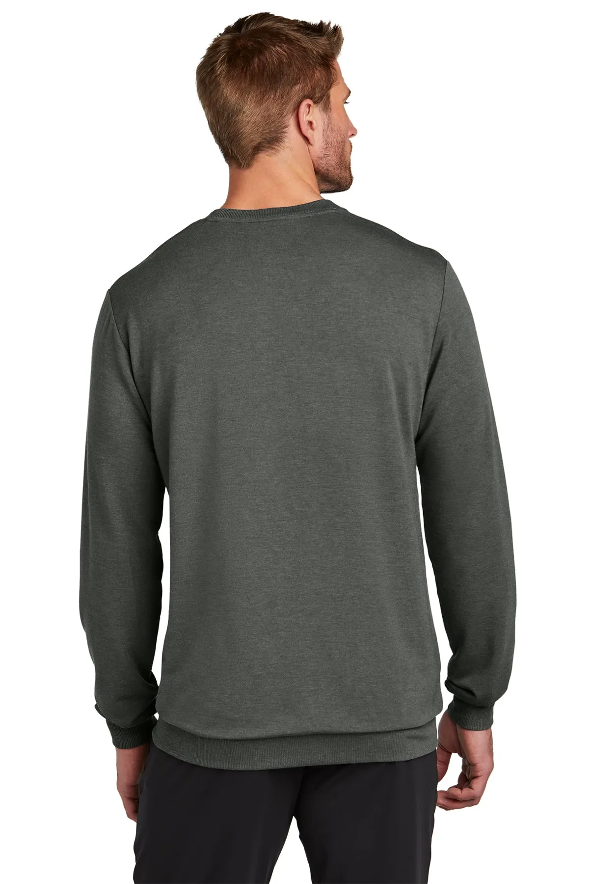 TravisMathew Custom Crew Sweatshirts, Dark Grey Heather