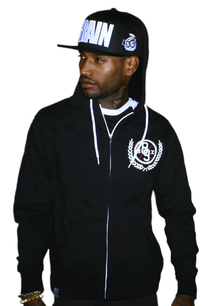 Trenches Bred Hooded Zip Up Sweatshirt