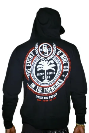 Trenches Bred Hooded Zip Up Sweatshirt