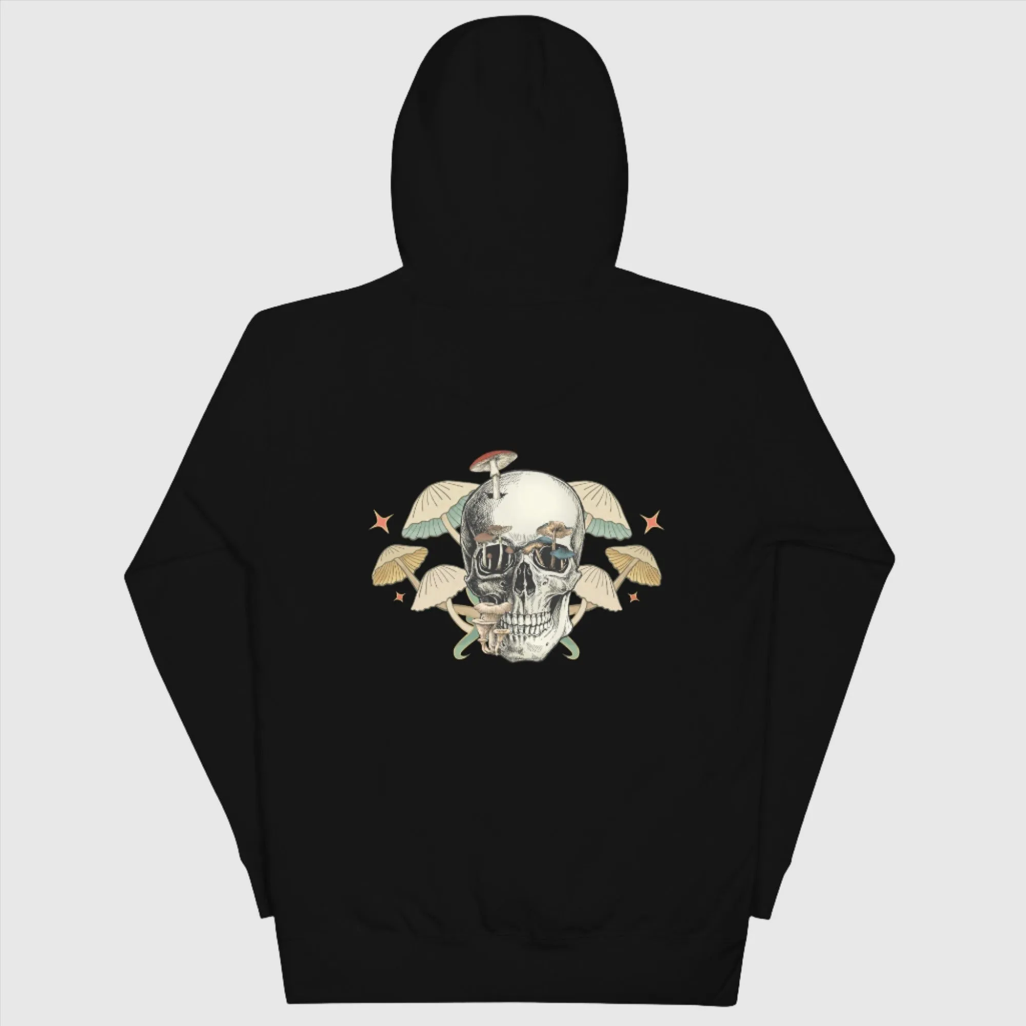 Unisex Mushroom Skull Hoodie