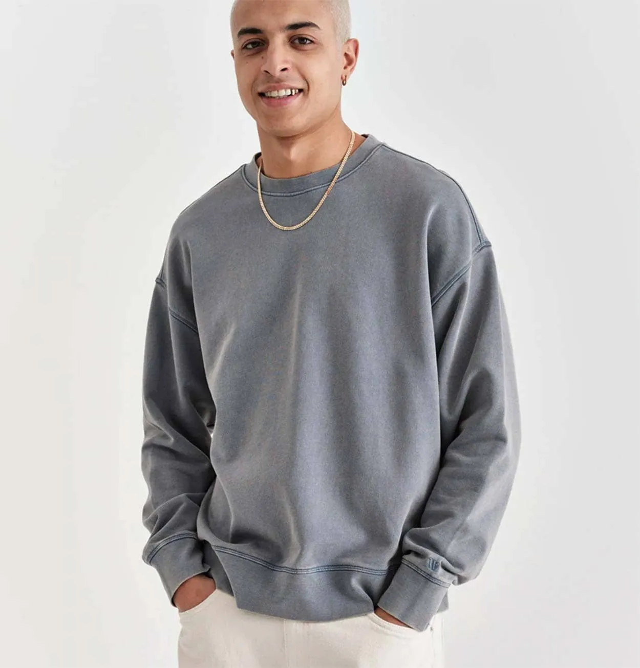 Wax London Zen Oversized Sweatshirt in Light Blue