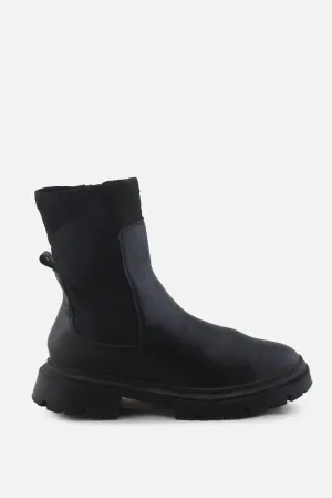 Zara Zipper Combat Ankle Boots |100% Authentic Leather