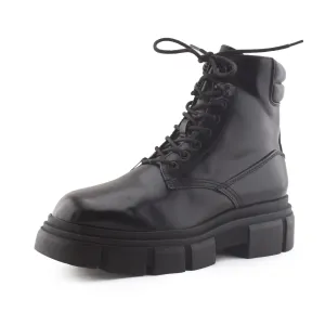 Zara Zipper Laces Combat Ankle Boots | 100% Authentic Leather